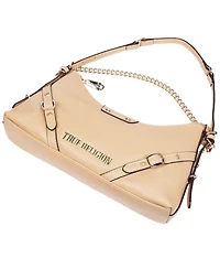 True Religion Smooth Pu Belted Shoulder Bag