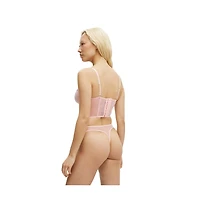 Cotton On Women's Margot Embroidered Mesh Longline Bralette