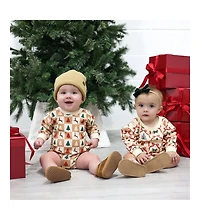 Sweet Wink Baby Girls Christmas Cutie Long Sleeve Romper