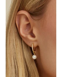 Untamed Petals Perfectly Poised Pearl Hoops