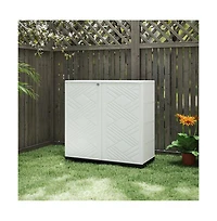 Decksplore Diamond-Shaped Outdoor Storage Cabinet