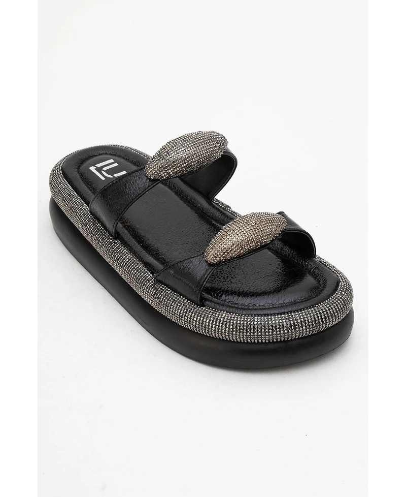 Prologue Shoes Finery Embellished Platform Slide (Women)