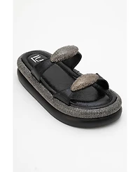 Prologue Shoes Finery Embellished Platform Slide (Women)