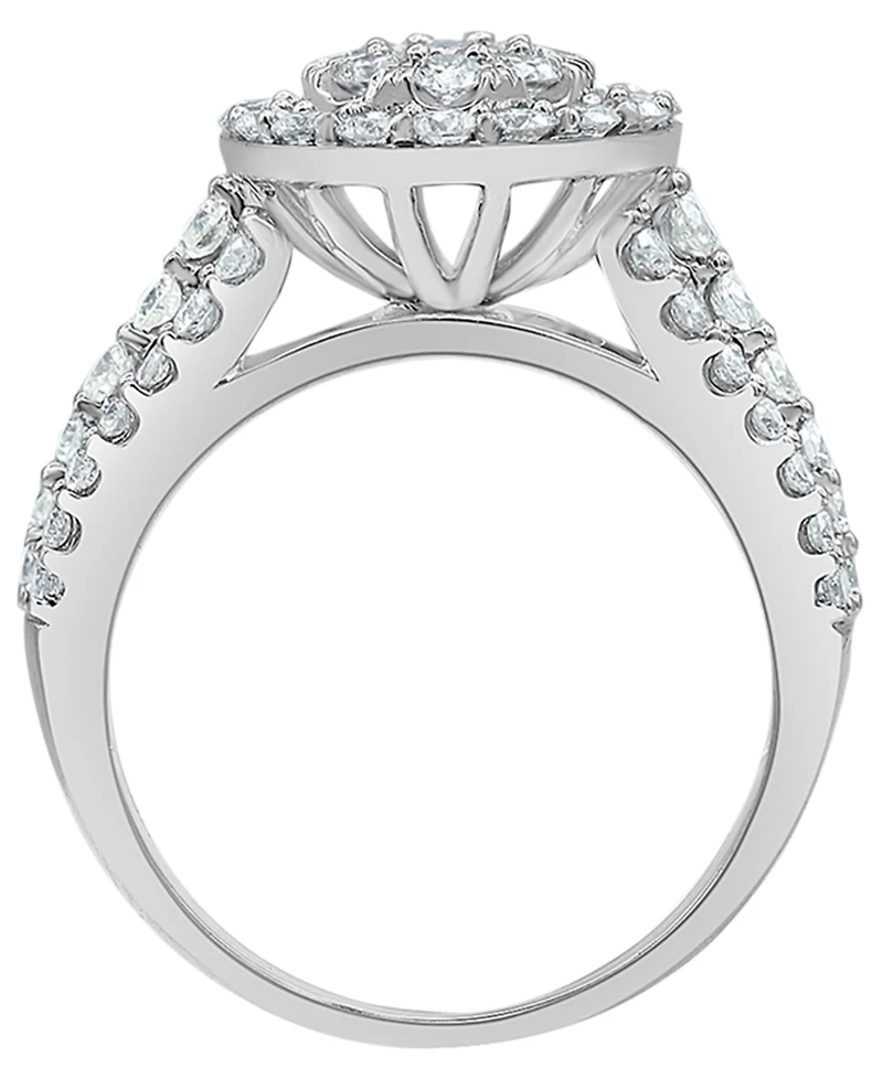 Macy's Certified Diamond Bridal Set Two Band Ring (2 ct. t.w.) in 14K White Gold