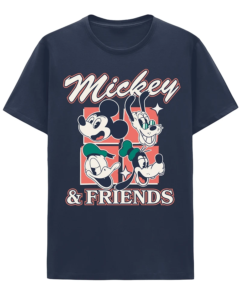 Hybrid Apparel Men's Mickey and Friends Crewneck T-Shirt