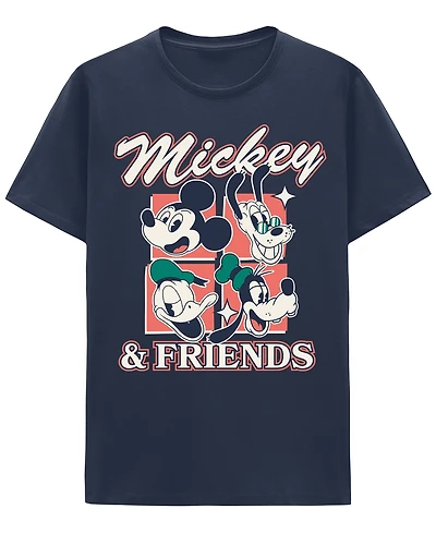 Hybrid Apparel Men's Mickey and Friends Crewneck T-Shirt