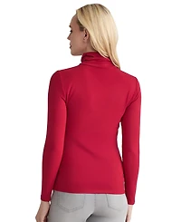 Jones New York Women's Long Sleeve Turtle Neck Top