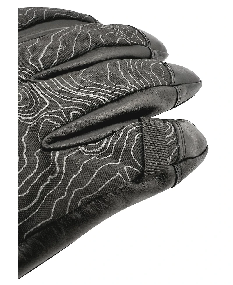 Kessler Men's Men`s Waterproof Ergo Grip Leather Palm Snow Gloves Aspen