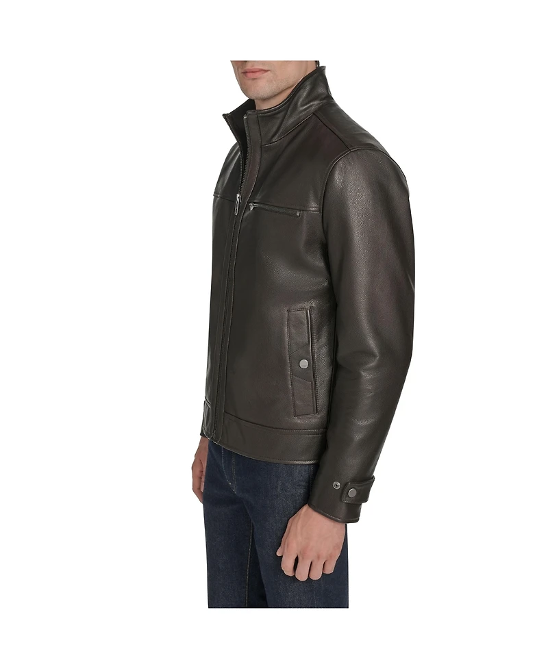 Andrew Marc Black Label Men's Skeld Leather Jacket