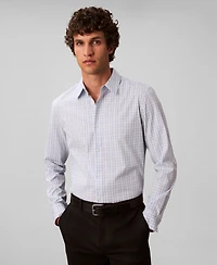 Calvin Klein Men's Long Sleeve Plaid Shirt