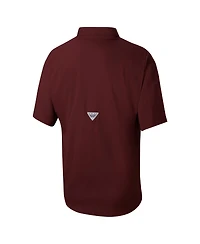 Columbia Men's Maroon Texas A M Aggies Big Tall Tamiami Omni-Shade Button-Down Shirt