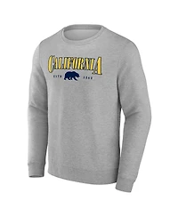 Fanatics Men's Gray Cal Bears True Classics Act Fast Fleece Pullover Sweatshirt