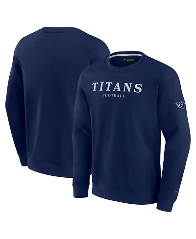 Fanatics Men's and Women's Navy Tennessee Titans Elements Unlimited Fleece Pullover Sweatshirt