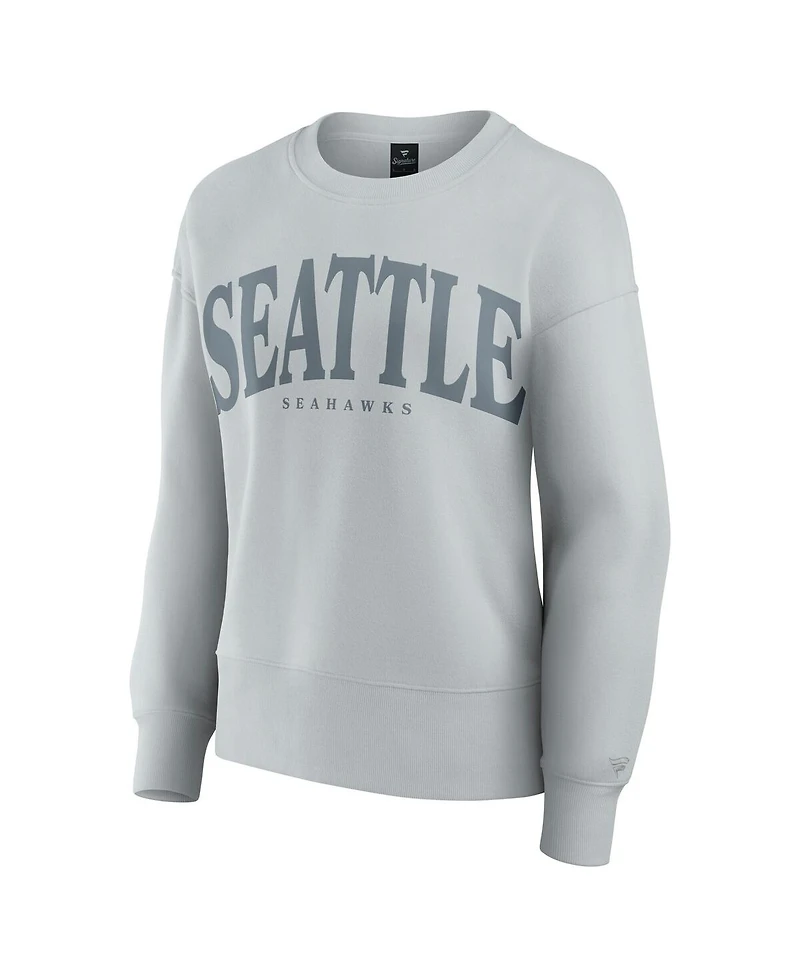 Fanatics Women's Gray Seattle Seahawks Elements Pullover Sweatshirt