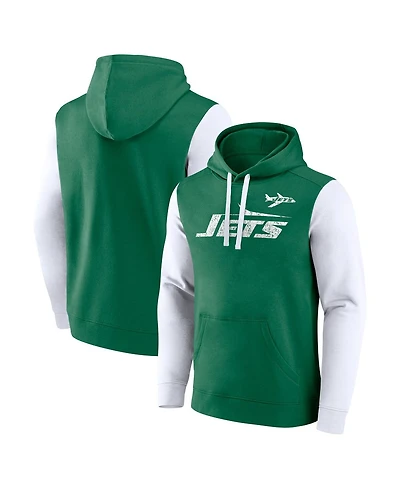 Fanatics Men's Kelly Green New York Jets Fleece Pullover Hoodie