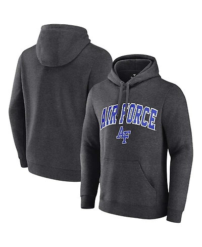 Fanatics Unlabeled Men's Heather Charcoal Air Force Falcons Fleece Pullover Hoodie