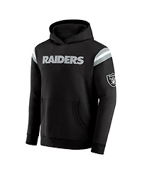Darius Rucker Collection by Fanatics Men's Black Las Vegas Raiders Football Washed Pullover Hoodie