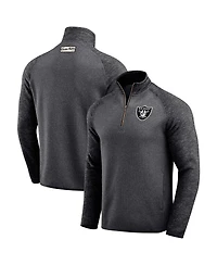 Darius Rucker Collection by Fanatics Men's Black Las Vegas Raiders Tonal Quarter-Zip Jacket