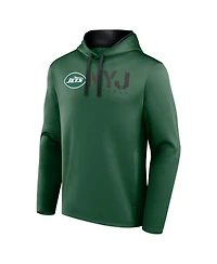 Logo Athletic Men's Green New York Jets Head Start Pullover Hoodie
