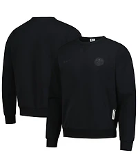 Nike Men's Black Denver Nuggets Authentic Standard Issue Travel Dri-fit Pullover Sweatshirt