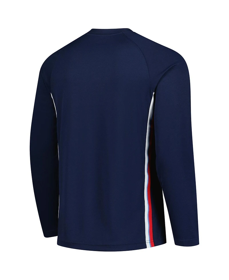 Nike Men's Navy La Clippers 2025/26 Authentic Pre-Game Legend Dri-fit Long Sleeve Shooting Shirt
