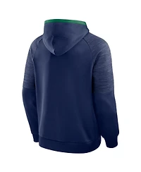 Fanatics Men's Navy Notre Dame Fighting Irish Quad Defender Pullover Hoodie