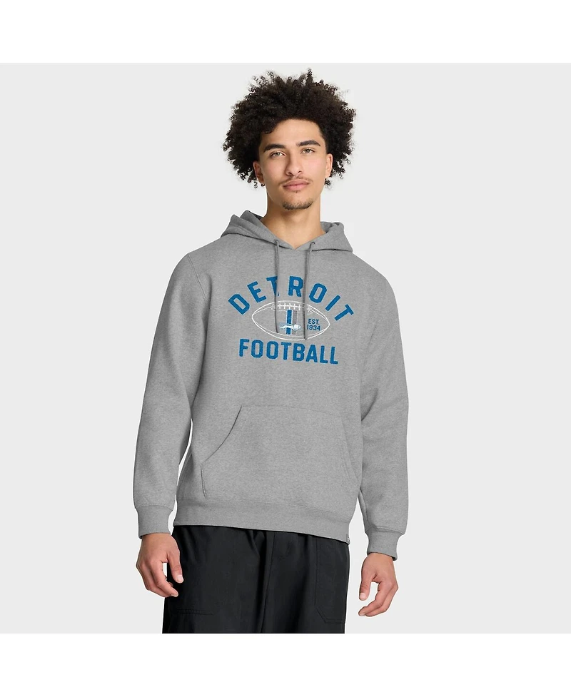 Fanatics Men's Heather Gray Detroit Lions Fumblerooski Legacy Pullover Hoodie