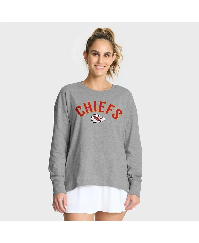 Fanatics Women's Heather Gray Kansas City Chiefs Hometown Legacy Long Sleeve T-Shirt