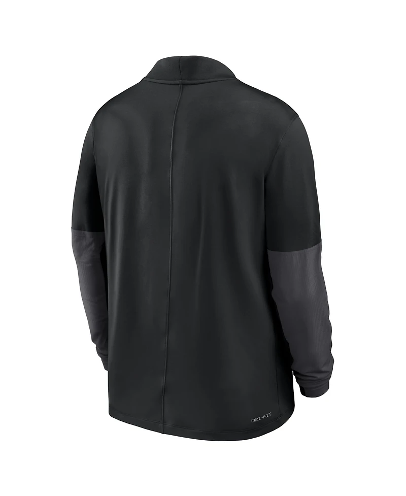Nike Men's Black Usc Trojans One Goal Performance Half-Zip Pullover Hoodie
