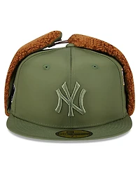 New Era x Alpha Industries Men's Olive York Yankees Dog Ear 59FIFTY Fitted Hat