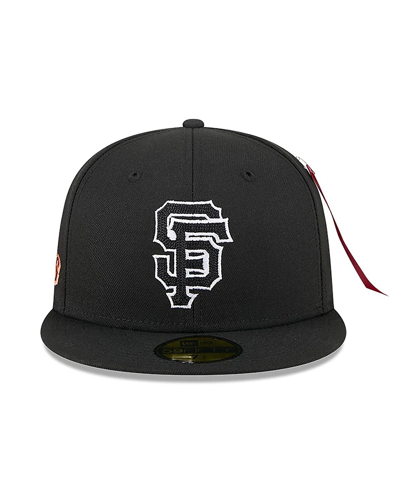 New Era x Alpha Industries Men's Black San Francisco Giants 59FIFTY Fitted Hat