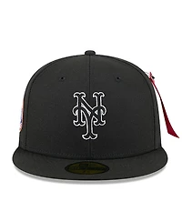 New Era x Alpha Industries Men's Black York Mets 59FIFTY Fitted Hat