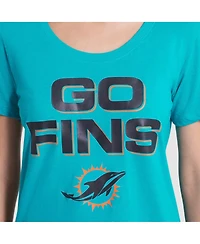 Nike Women's Turbo Green Miami Dolphins 2025 Rivalries Collection Slub Dri-fit T-Shirt