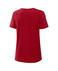Nike Women's Scarlet San Francisco 49ers 2025 Rivalries Collection Slub Dri-fit T-Shirt