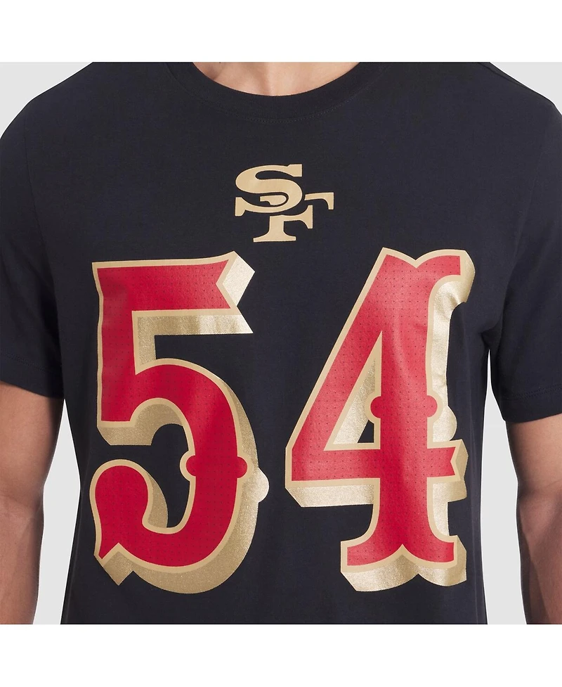 Nike Men's Fred Warner Black San Francisco 49ers 2025 Rivalries Collection Player Name Number T-Shirt
