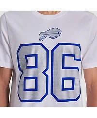 Nike Men's Dalton Kincaid White Buffalo Bills 2025 Rivalries Collection Player Name Number T-Shirt