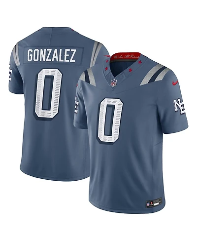 Nike Men's Christian Gonzalez Storm Blue New England Patriots 2025 Rivalries Collection Limited Jersey