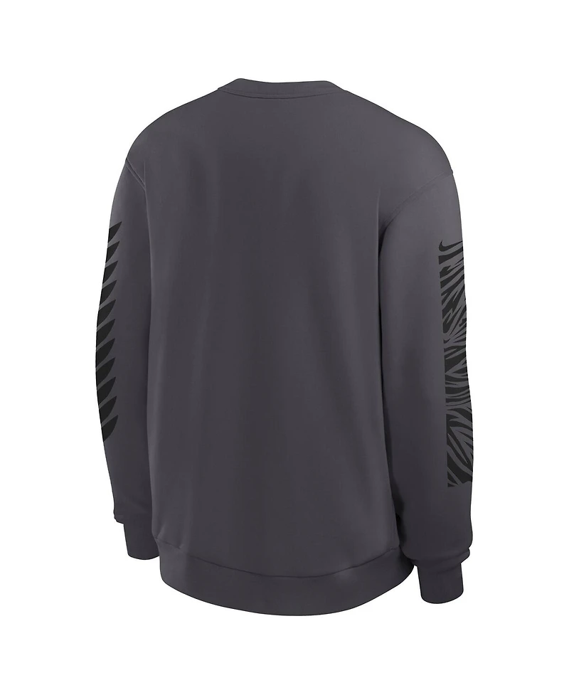 Nike Men's Anthracite Oregon Ducks Shoe Duck Fleece Sweatshirt