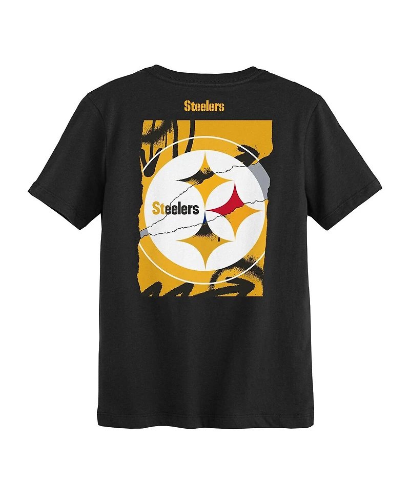 Outerstuff Preschool Black Pittsburgh Steelers Posterize T-Shirt