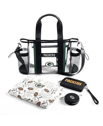 Wear by Erin Andrews Green Bay Packers Clear Stadium Baby Bag