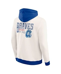 Darius Rucker Collection by Fanatics Men's Cream Atlanta Braves Polar Fleece Full-Zip Hoodie