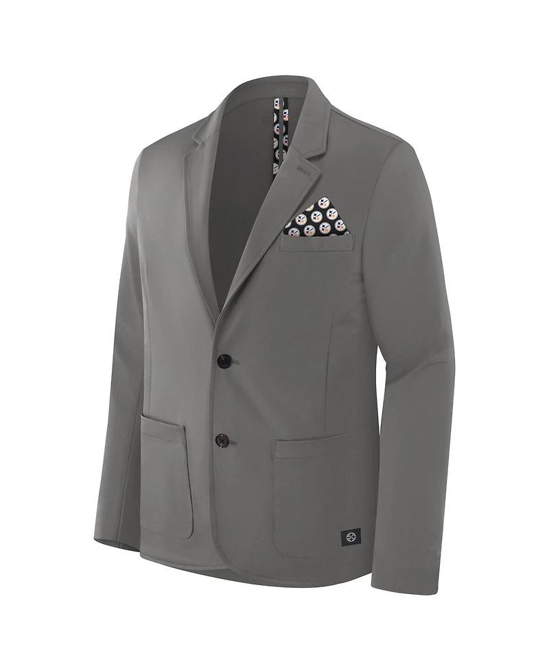 J. Palmer Men's Graphite Pittsburgh Steelers Man-In-Motion Blazer