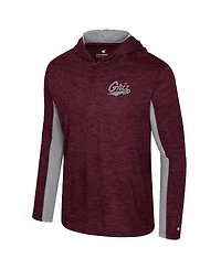 Colosseum Men's Maroon Montana Grizzlies Always Sunny Quarter-Zip Hoodie