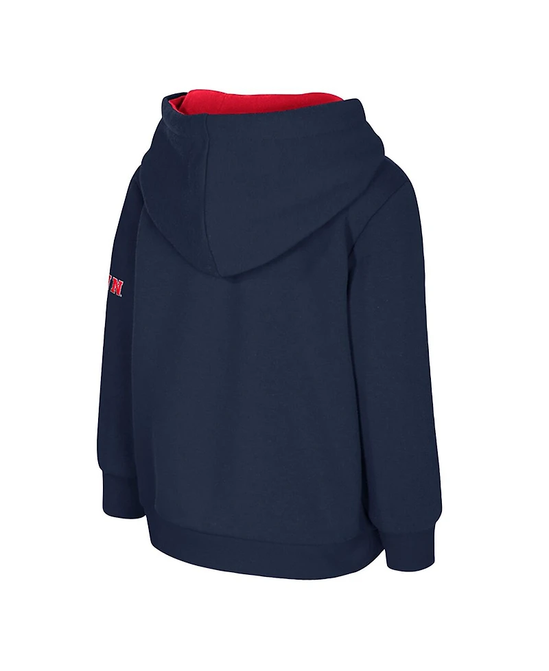 Colosseum Toddler Navy UConn Huskies Big Logo Volume Fleece Pullover Hoodie