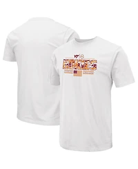 Colosseum Men's White Virginia Tech Hokies Oht Military Appreciation Effect T-Shirt