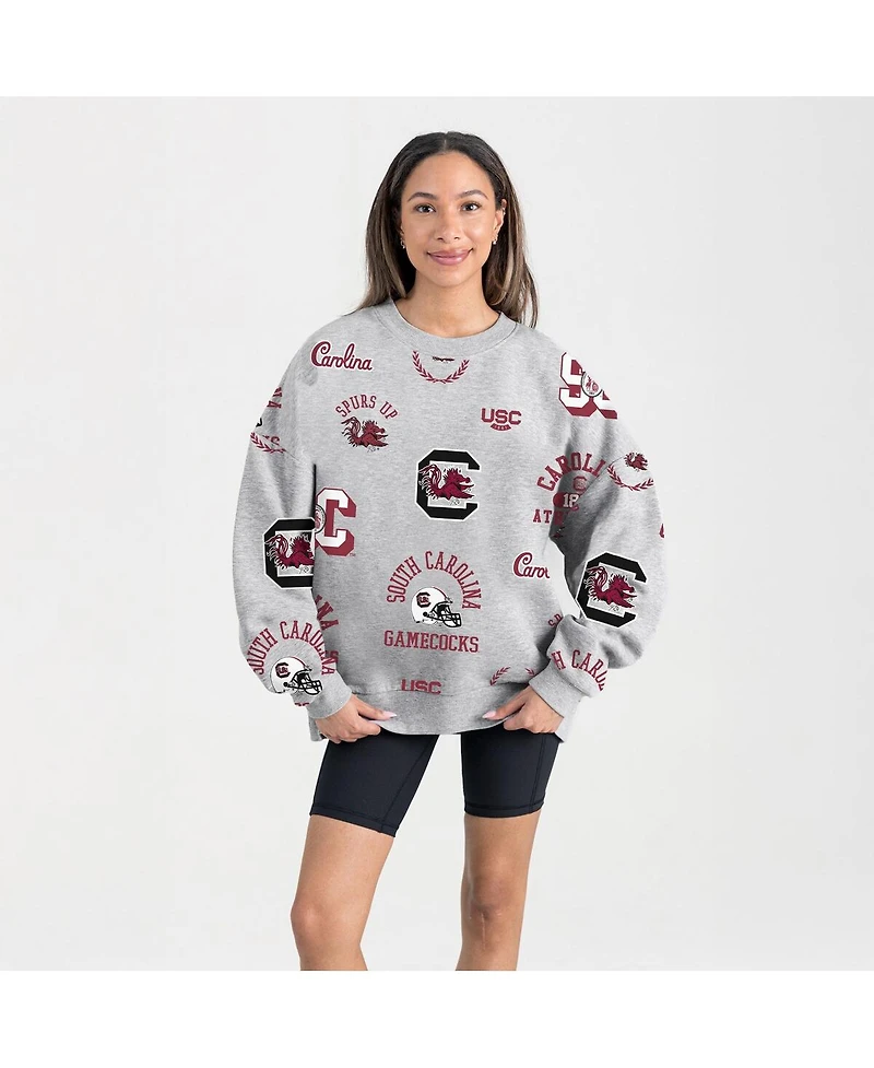 Gameday Couture Women's Gray South Carolina Gamecocks Always on Repeat Fleece Sweatshirt