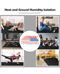 Hongge 12 Piece Puzzle Interlocking Flooring Mat with Waterproof Anti-Slip Surface