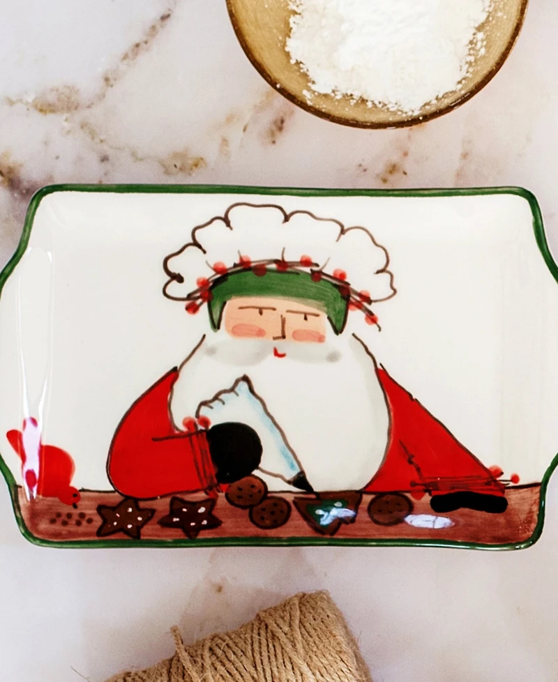 Vietri Old St. Nick 2025 Limited Edition Rectangular Platter