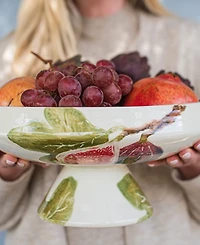 Vietri Fico Pedestal Bowl