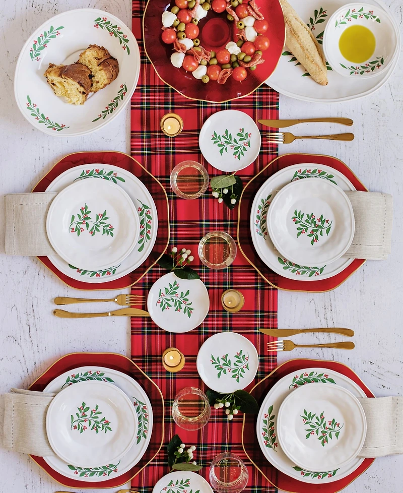 Vietri Aria Holiday Salad Plate